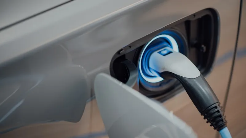 Wall-mounted home EV charger on a UK property